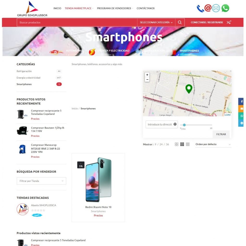 Vista de vendedores categoria n2